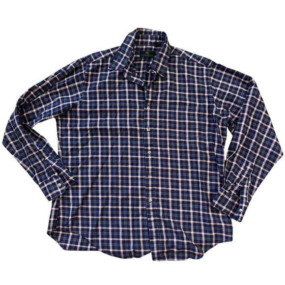 VTG Abercrombie & Fitch Cotton Wool Plaid Flannel Button Down Shirt Men’s XL - Picture 1 of 10
